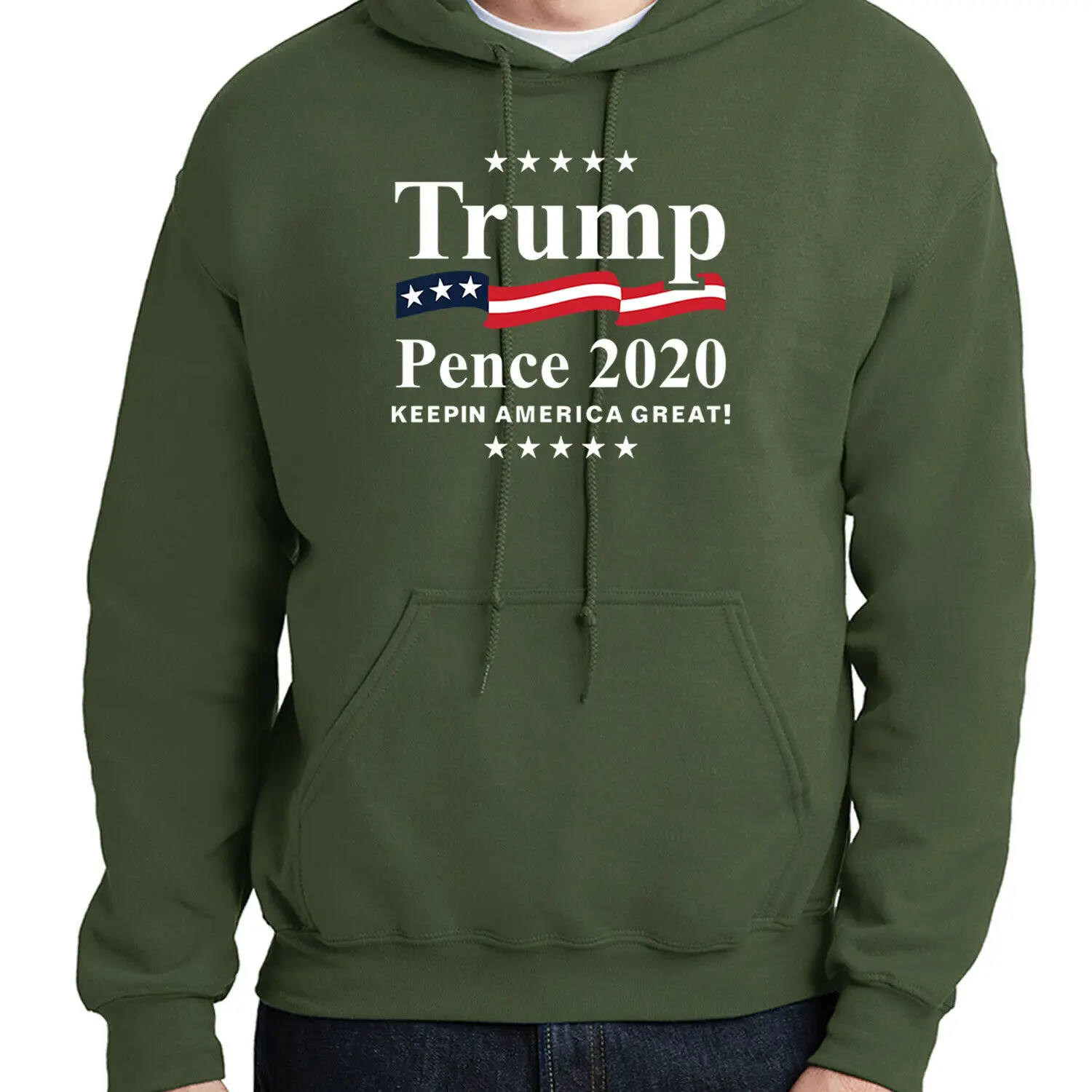 

Trump Pence 2020 Hoodie Republican Election Support Men Hooded Pullover