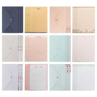54pcs a5 letter writing paper exquisite lovely smooth letter paper envelope set stationery paper for blessings mixed color