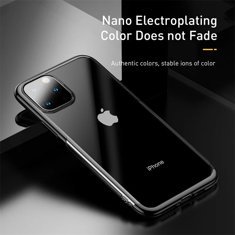 Роскошный чехол Baseus с покрытием для телефона iPhone 11 Pro Max Ультратонкий Жесткая