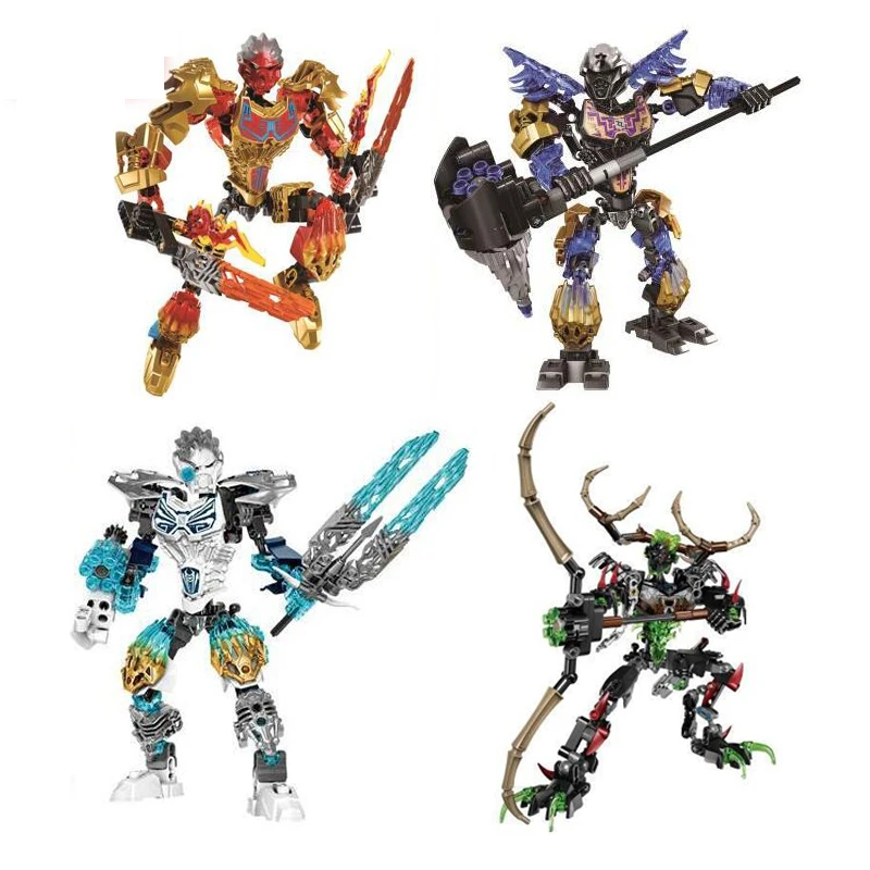 Лепинс Bionicle маска светильник Lewa джунгли Хранитель рощи строительный блок