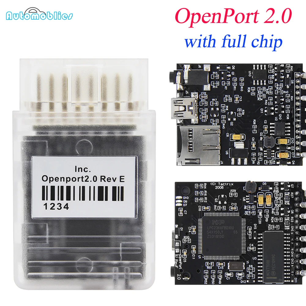 Инструмент для настройки чипов ЭБУ Openport 2 0 OBD2 полный чип PCB ECUFLASH автомобильный