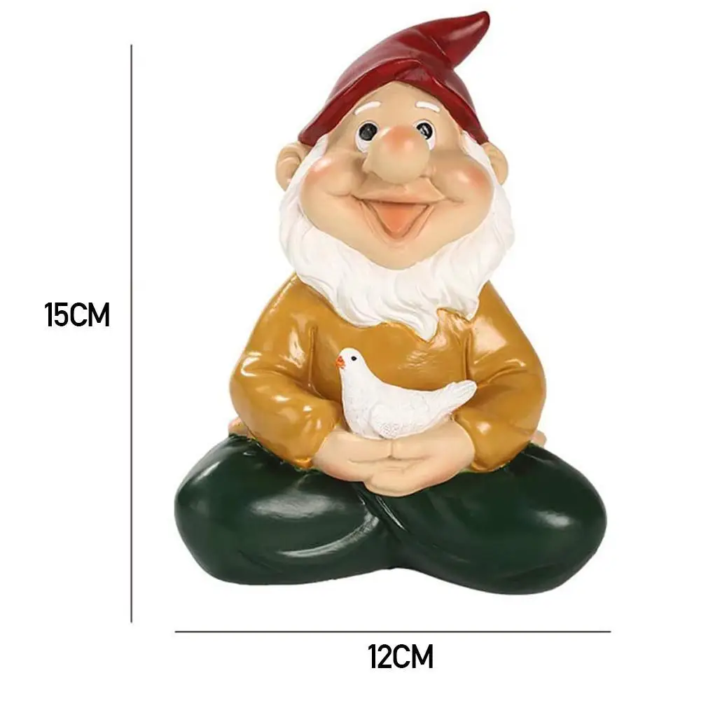 

Funny Garden Gnome Resin Ornaments Cartoon Pastoral Home decoration Micro Landscape Crafts Moss Ornaments Bonsai Decoration L8W4