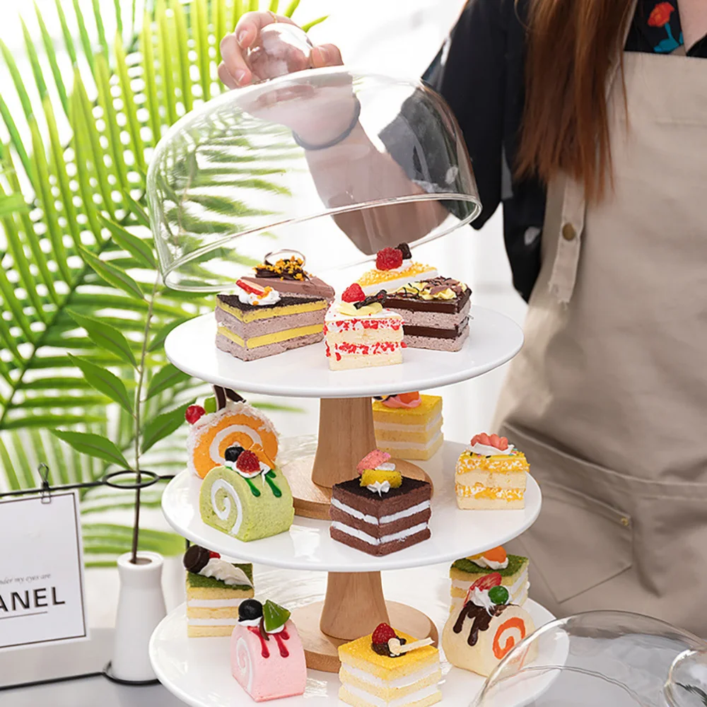 

Cake Stand Cake Storage Tray Dessert Stand Creative Dessert Stand with Lid