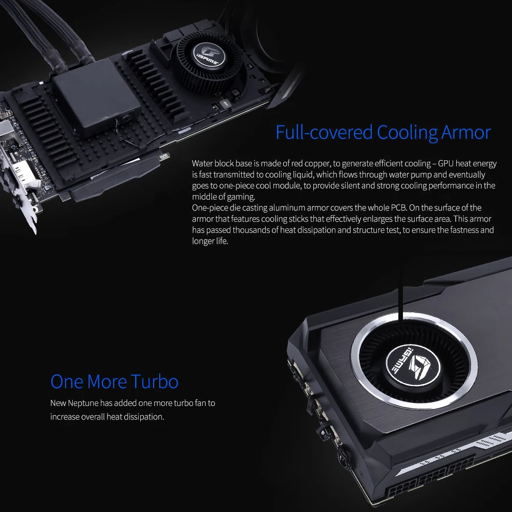 Красочные iGame GeForce RTX 2080 Ti Neptune OC GDDR6 11 ГБ графическая карта 1740 МГц один ключ Overclock Gaming GPU графическая карта