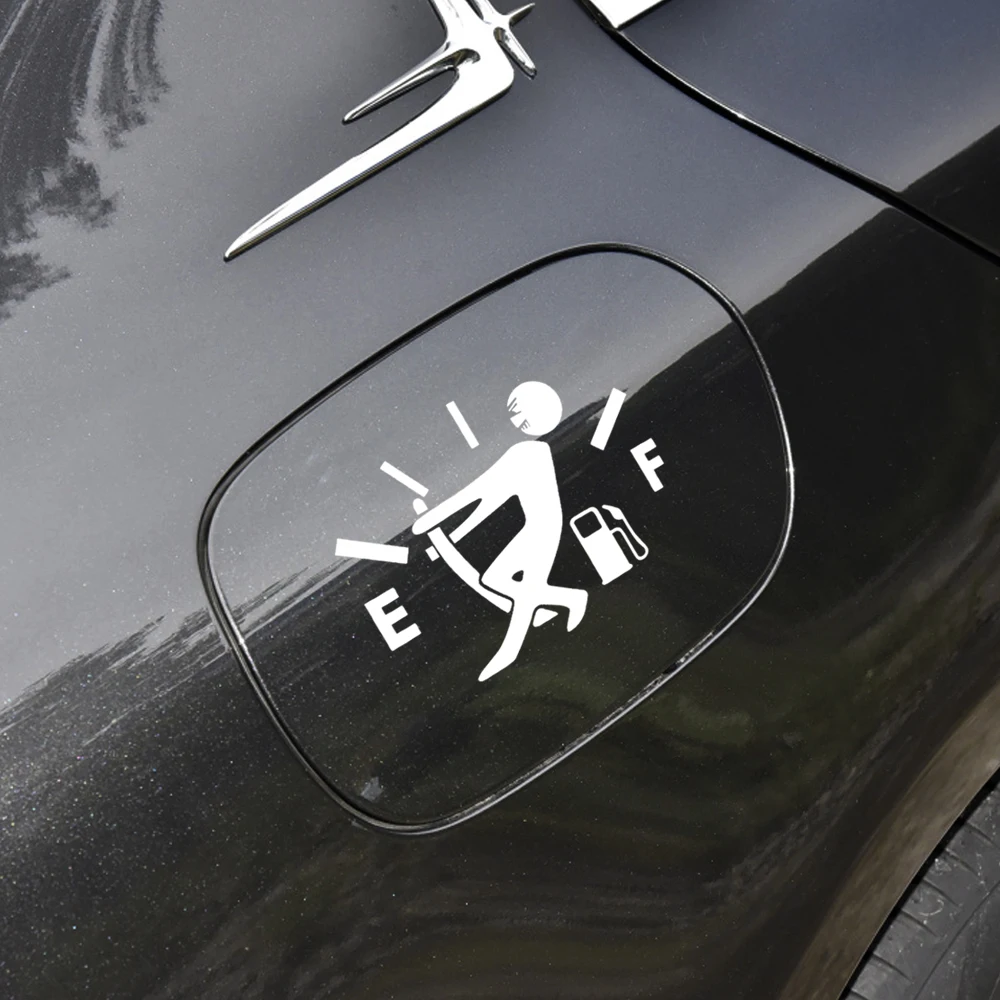 Забавная наклейка для автомобилей Вытяните топливный бак указатель Nissan Micra лист