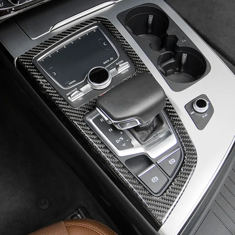 Стайлинг автомобиля консоль из углеродного волокна декоративная рамка для