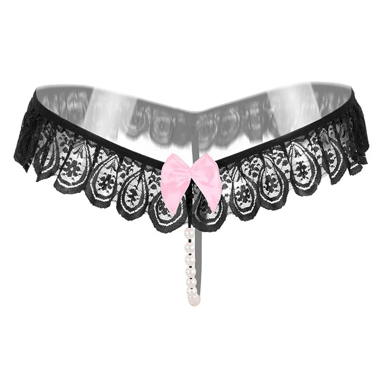 5 шт./лот кружевные стринги трусики жемчужное нижнее белье сексуальные женское с