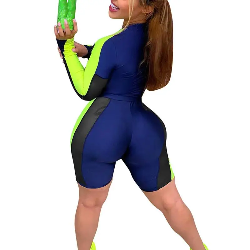 Уличная одежда спортивный костюм женский комплект 2 шт. боди с длинным рукавом