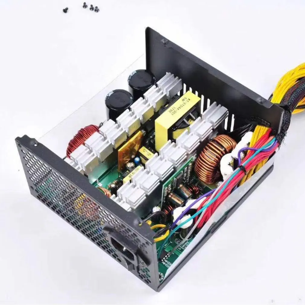 

Power supply for mining computer mining machine dedicated for server (with power cord) 6 cards 1800W