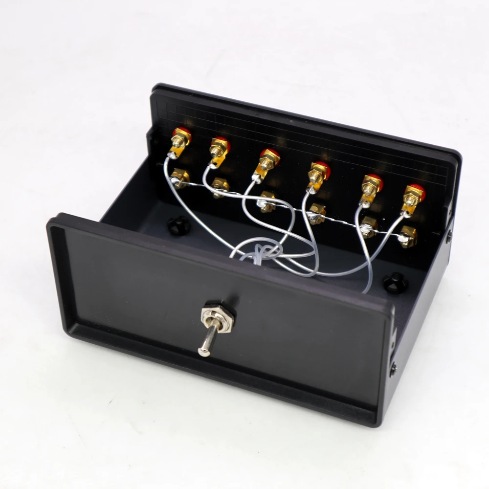 XLR22 ses amplifikatörü 2 giriş 1 çıkış/1 2 çıkış 2 ses Switcher amplifikatör hoparlör anahtarı dönüştürücü dışarı seçici