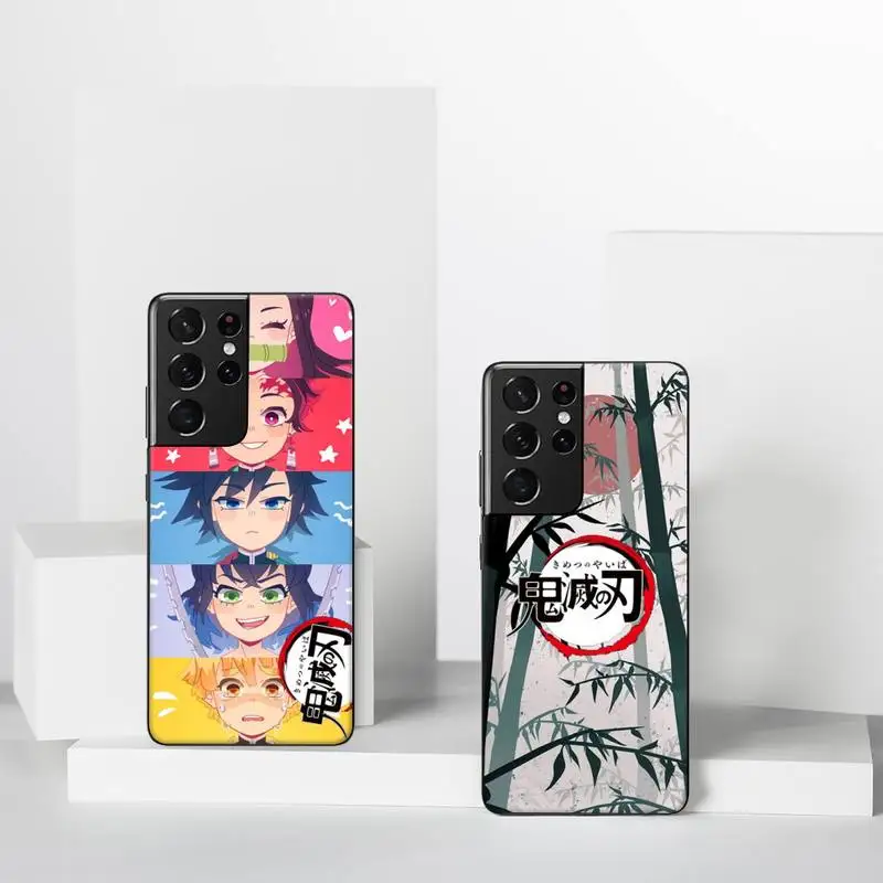 

Demon Slayer Kimetsu No Yaiba Phone Case For Samsung A51 A32 A52 A71 A50 A12 A21S S10 S20 S21 Plus Fe Ultra
