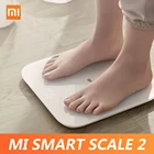 Умные весы Xiaomi Mi 2 BT 5,0, весы для тела с тестом состава тела, цифровые весы с приложением и светодиодным дисплеем для фитнеса и здоровья