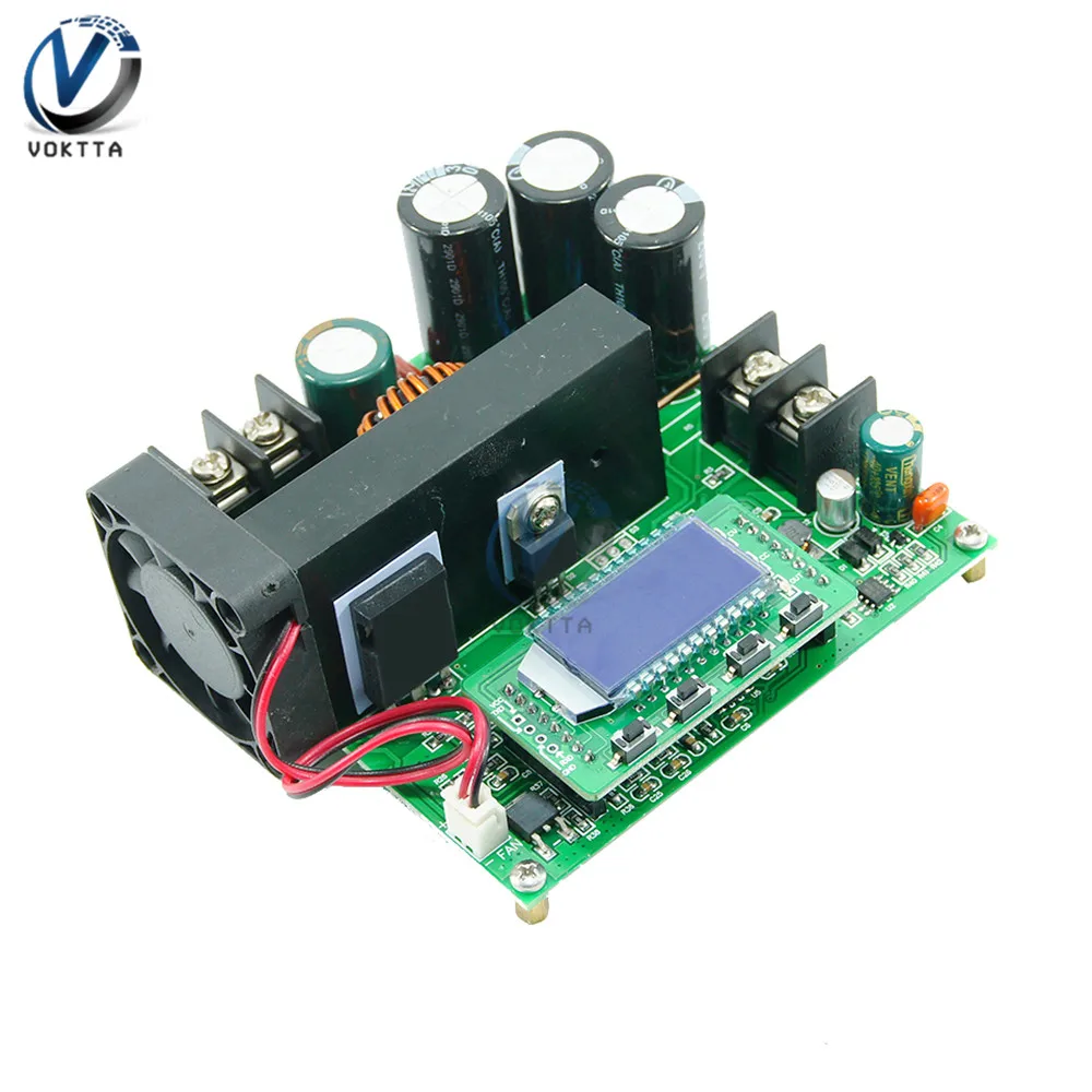 BST900W DC-DC Boost ЖК-дисплей Повышающий Модуль питания 8-60 В до 10-120 трансформатор