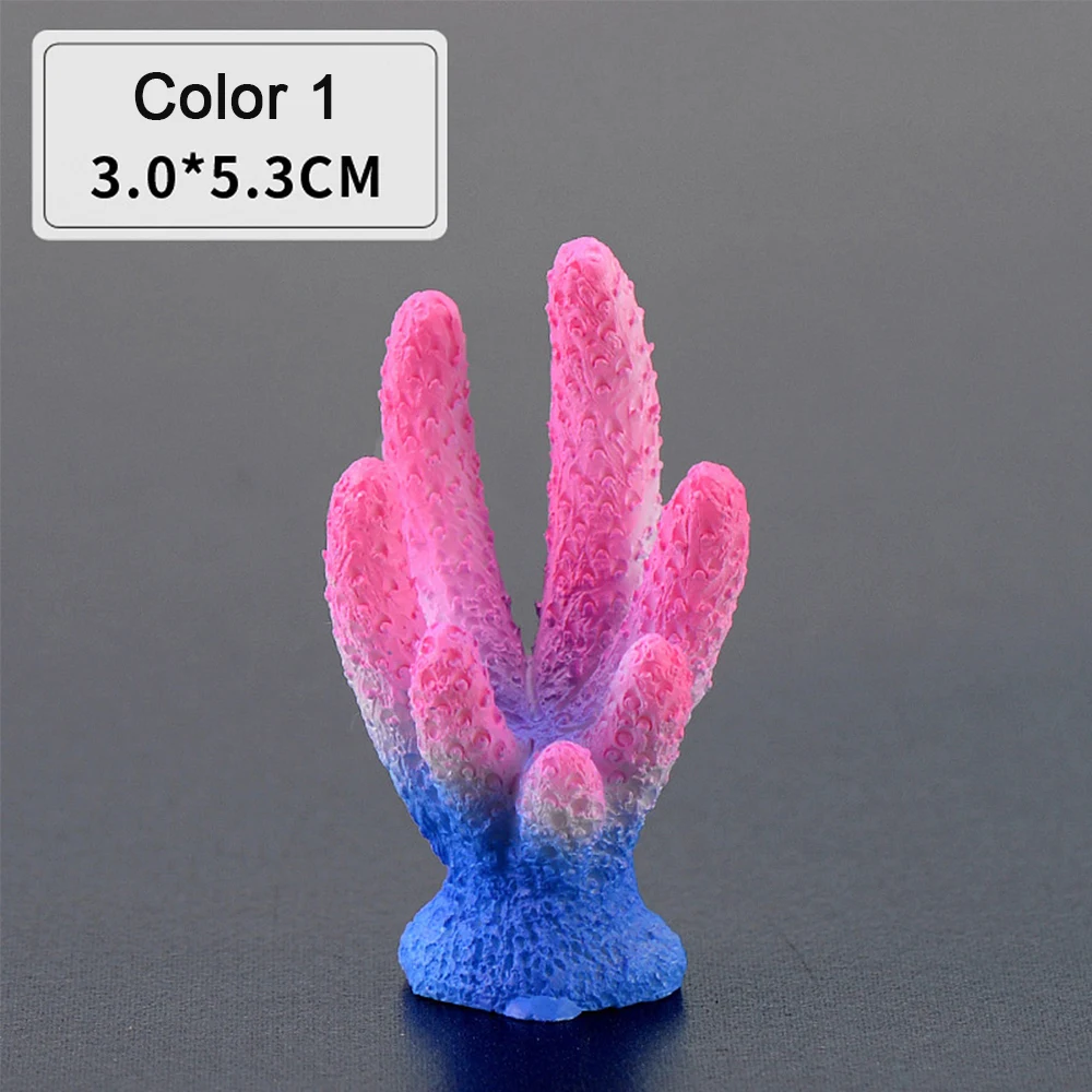 

Colorful Resin Aquarium Artificial Coral Reef Decoration Fish Tank Coral Stone Landscape Ornament Aquarium Accessories 14 Styles