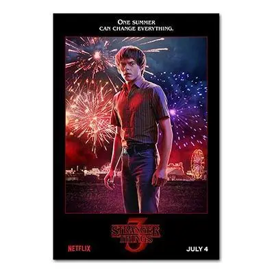 15 Настенная художественная живопись странные вещи Сезон 3 плакаты ТВ фильм шелковая ткань принты картина для гостиной спальни Декор - Цвет: 15