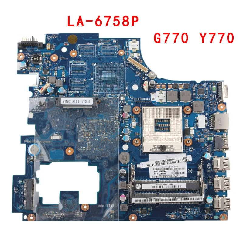 G770 Y770 LA 6758P REV:1A материнская плата для Lenovo IdeaPad ноутбука HM65 DDR3 Материнская