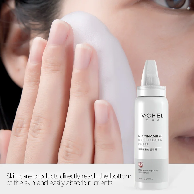 WXE отшелушивающий для лица мусс очищения пилинг Усадочные поры Удаление угрей