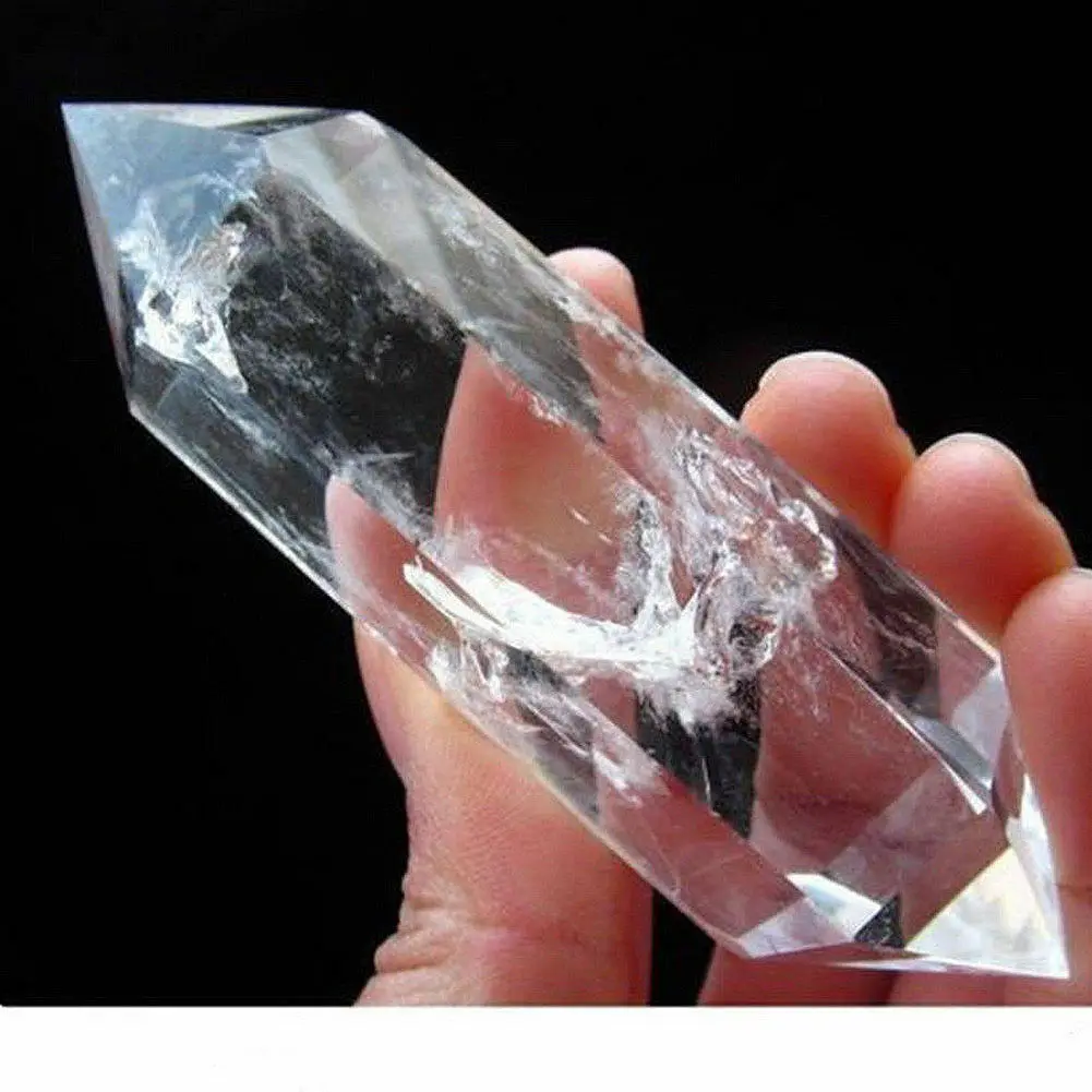 

1Pcs AAA 100% 5-6cm 2cm Diameter Natural Rock Clear Quartz Crystal DT Wand Point Healing Random Shipment