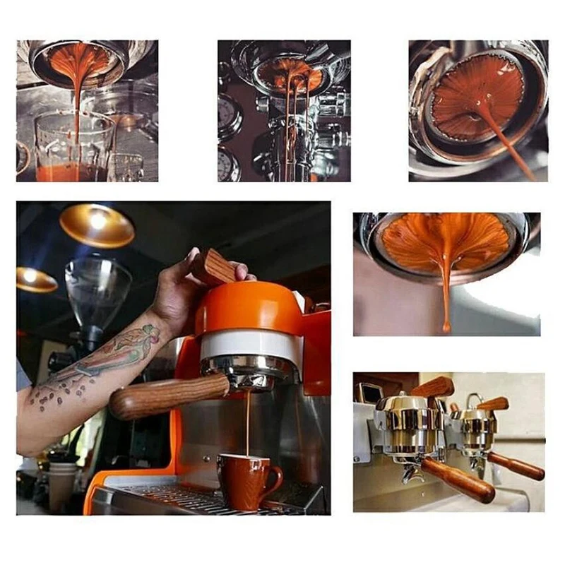 

51mm Coffee Bottomless Portafilter for Delonghi Filter with Grind Knock Box High Quality Coffee Tamper Tool