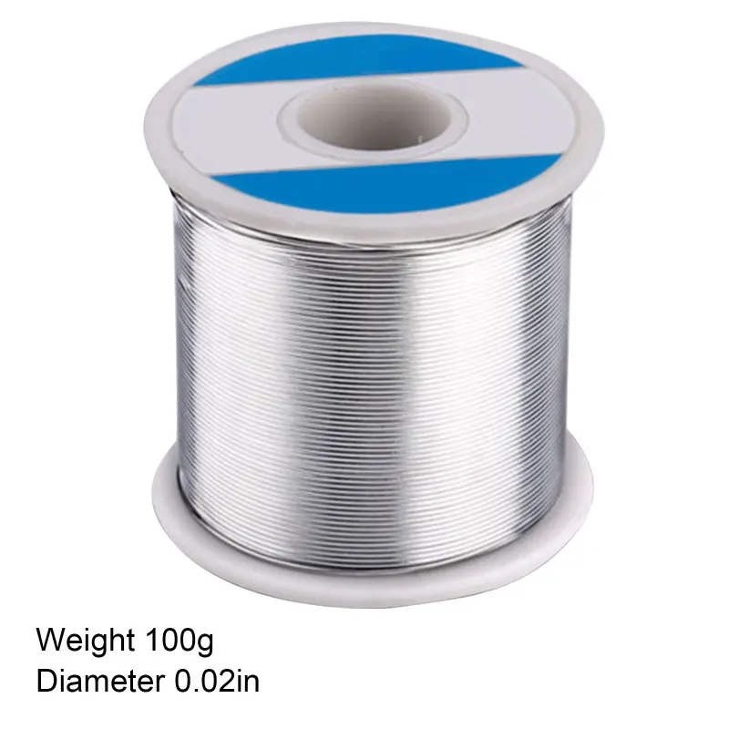 

100g Tin Lead Alloy Solder Wire Rosin Core 0.6-1.2mm 2% Flux Reel Welding Line Soldering Parts Wire Roll For Circuit Board