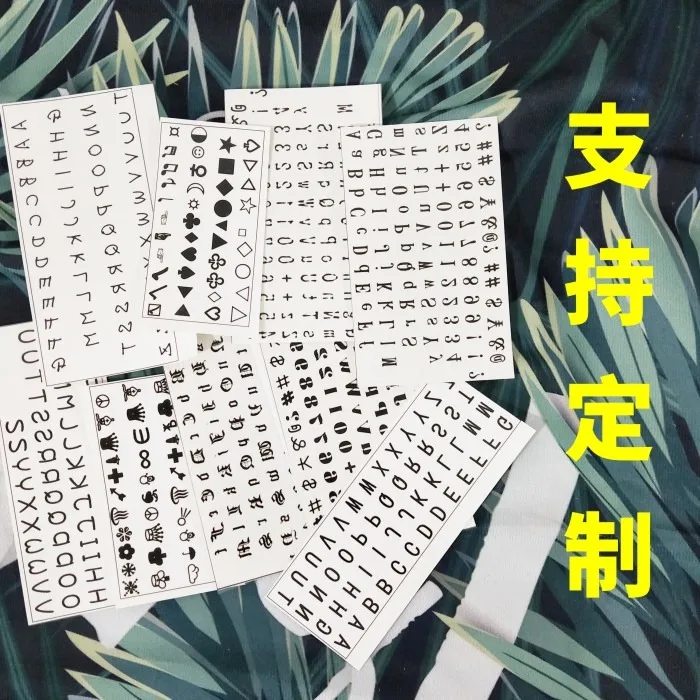 10 шт./компл. татуировки Временные буквы алфавита сердце маленькие временные