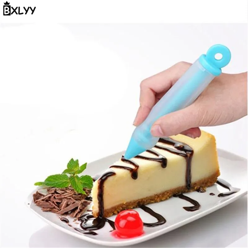 Силиконовая ручка BXLYY с 4 головками для письма шоколадного джема инструменты