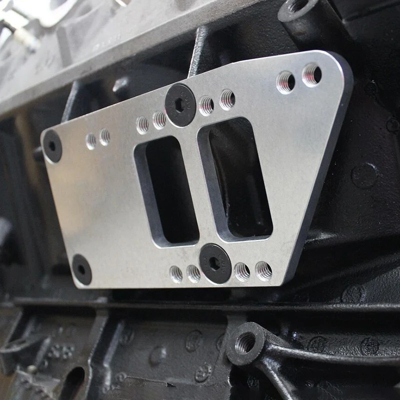 LS1 преобразователь моторного крепления адаптера пластины заготовки алюминия LS