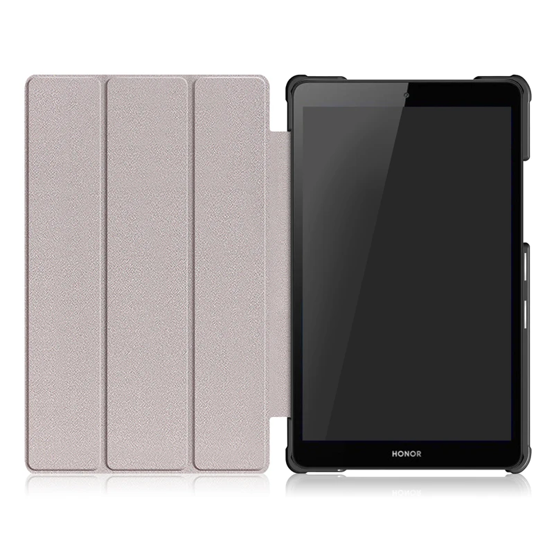 Однотонный чехол для huawei Pad Honor 5 8 0 " складной Смарт-Чехол из полиуретановой кожи