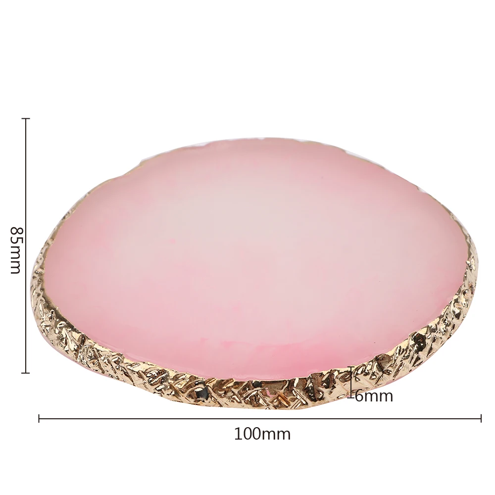 

Creative Necklace Earrings Display Tray Decoration Organizer Jewelry Display Plate Resin Storage Painted Palette Tray