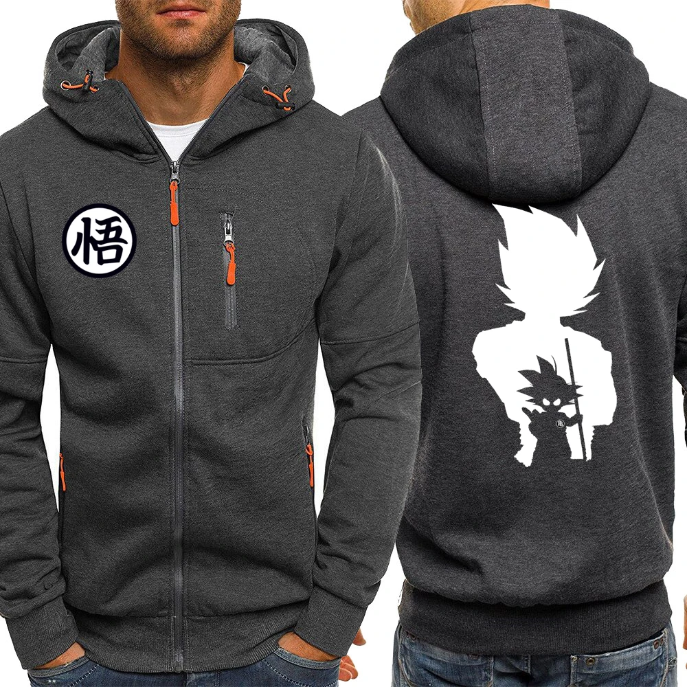 

2021 Hoo ies Men Autumn Winter Fleece Jacket Male 2019 Casual Sportswear Zip ajuku Hooded Sweatshirt Coat