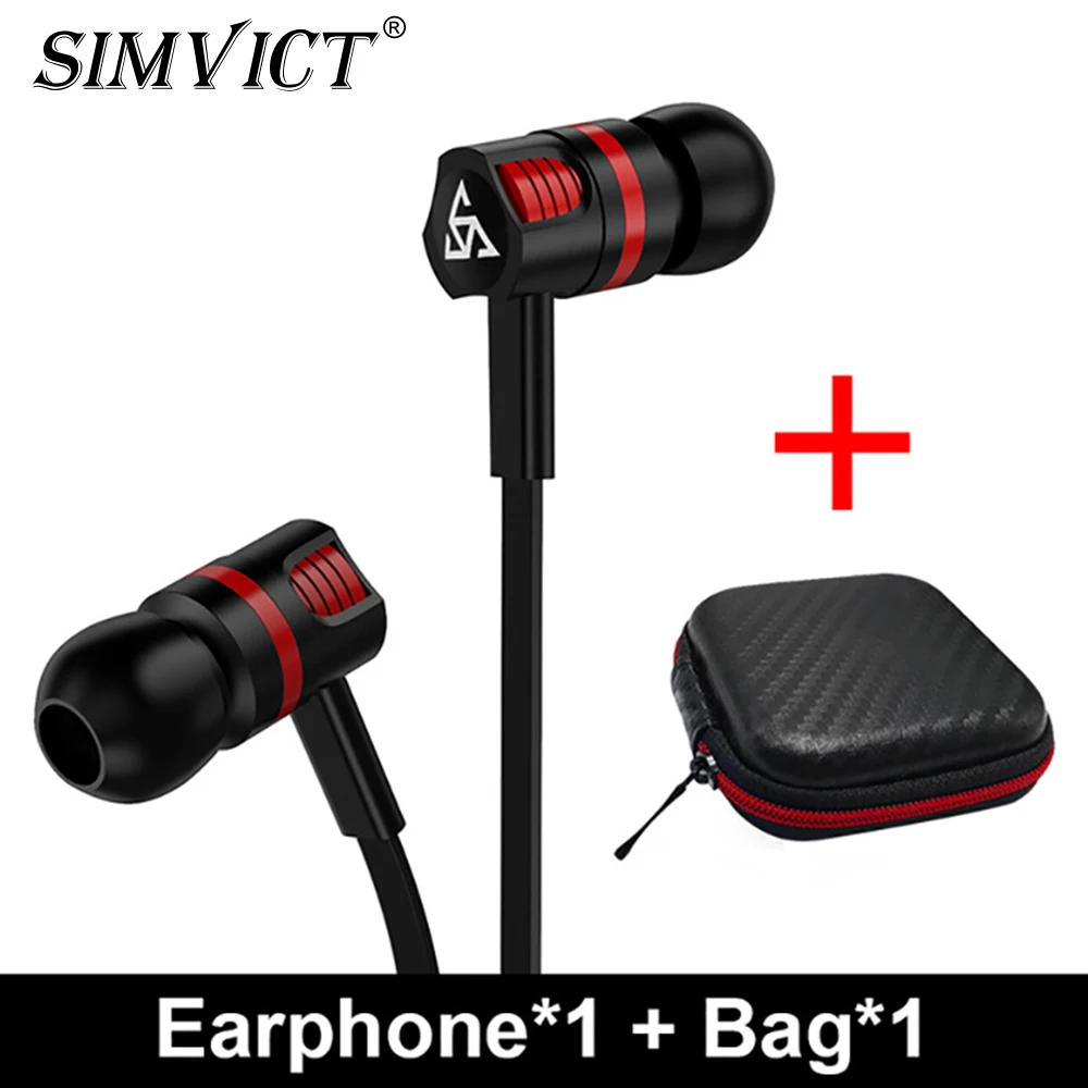 Проводные наушники Simvict с супербасами микрофоном проводная стереогарнитура
