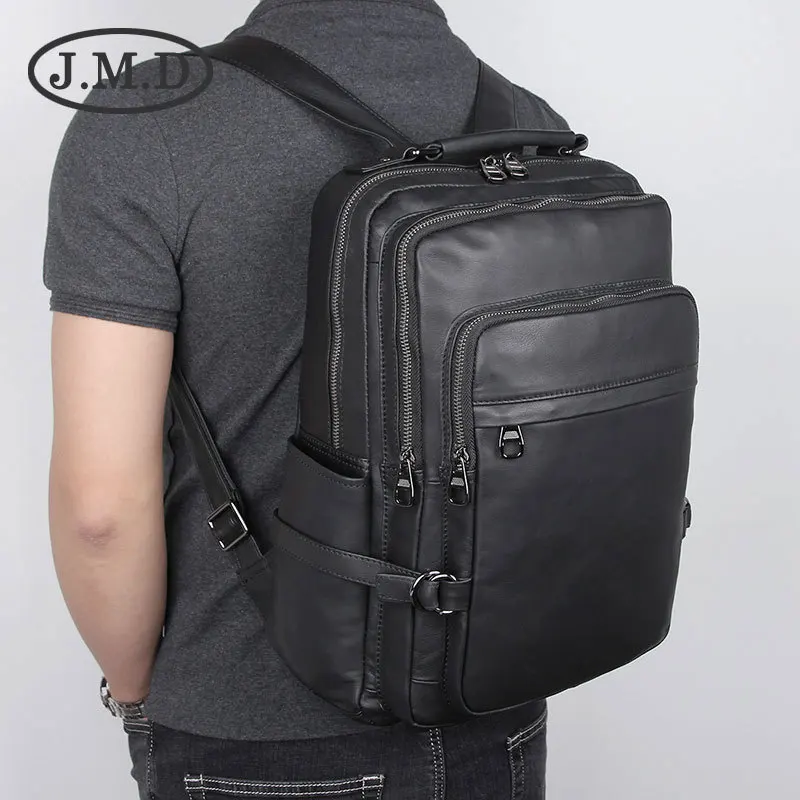 

Простой рюкзак из натуральной кожи для мужчин, деловые сумки для ноутбука, мужские сумки для подростков