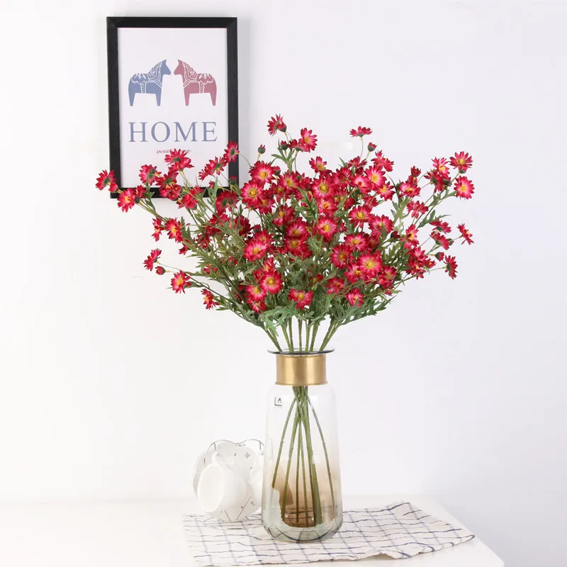 Имитация Гвоздика хризантемы ромашка один маленький свежий домашний Декор