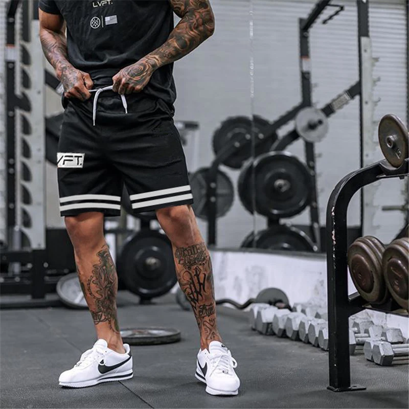 Лето 2020 Новый Повседневное Для мужчин для занятий в спортивном зале Фитнес