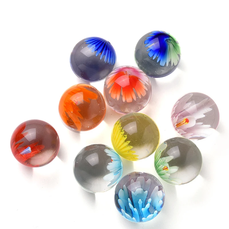 

25mm Glass Ball Crystal Marbles Pinball Machine Cattle Small Marbles Pat Toys Parent- Child Beads Bouncing Ball