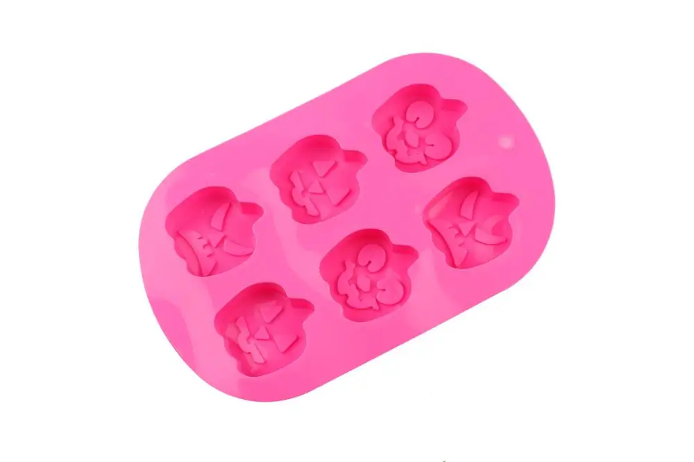 Halloween Ghost Festival Six Hole Pumpkin Elf Silicone Cake Baking Mold Handmade Soap Candle Ice Tray DIY 3D Christmas | Дом и сад