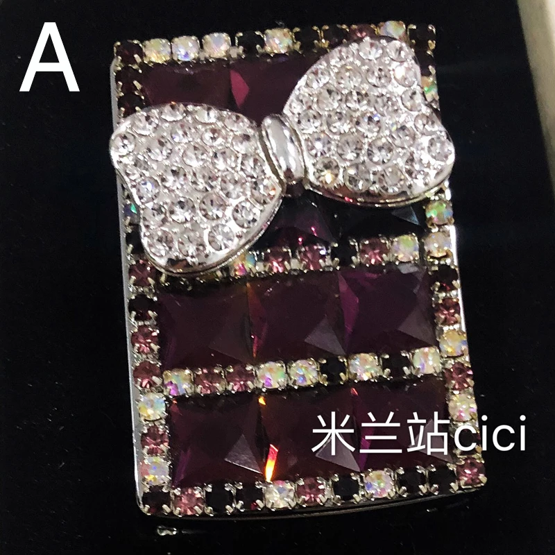 Хрустальная Автомобильная блестящая Бриллиантовая Зажигалка для прикуривателя