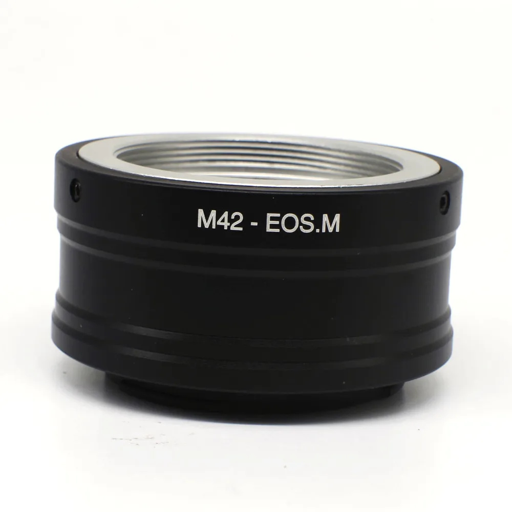 

Кольцо-адаптер для объектива камеры M42 42 мм, с винтовым креплением для объектива Canon EOS, для беззеркального корпуса M1 M2 M3 M5 M6 M10 M50 M100