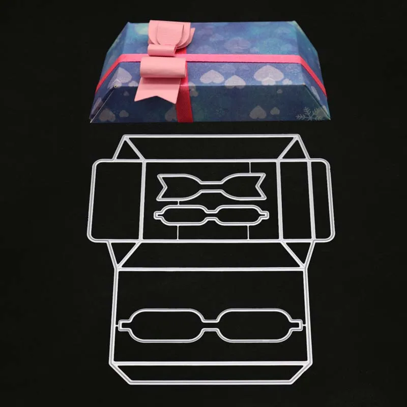 YINISE металлические режущие штампы для трафареты скрапбукинга цветочный мешок DIY