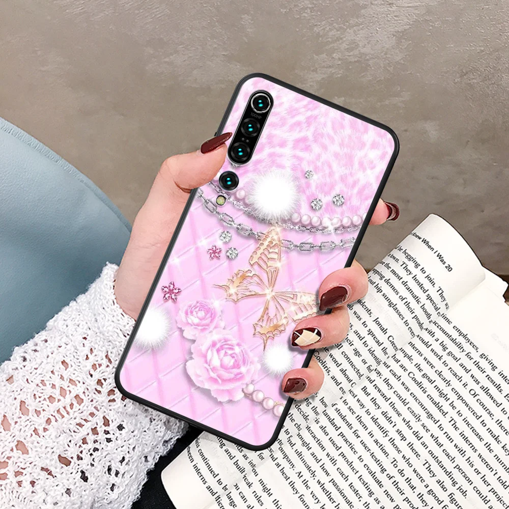 

Crystal Cool Diamond Phone Case For Xiaomi Mi Note 10 A3 9 MAX 3 A2 8 9 Lite Pro Ultra black Cover Painting Hoesjes 3D Coque