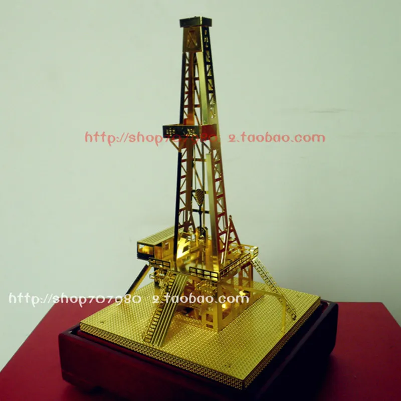 Статическая модель Деррика платформы для Деррика модель нефтяного месторождения с покрытием из чистой меди Zhongyuan нефтяного месторождения