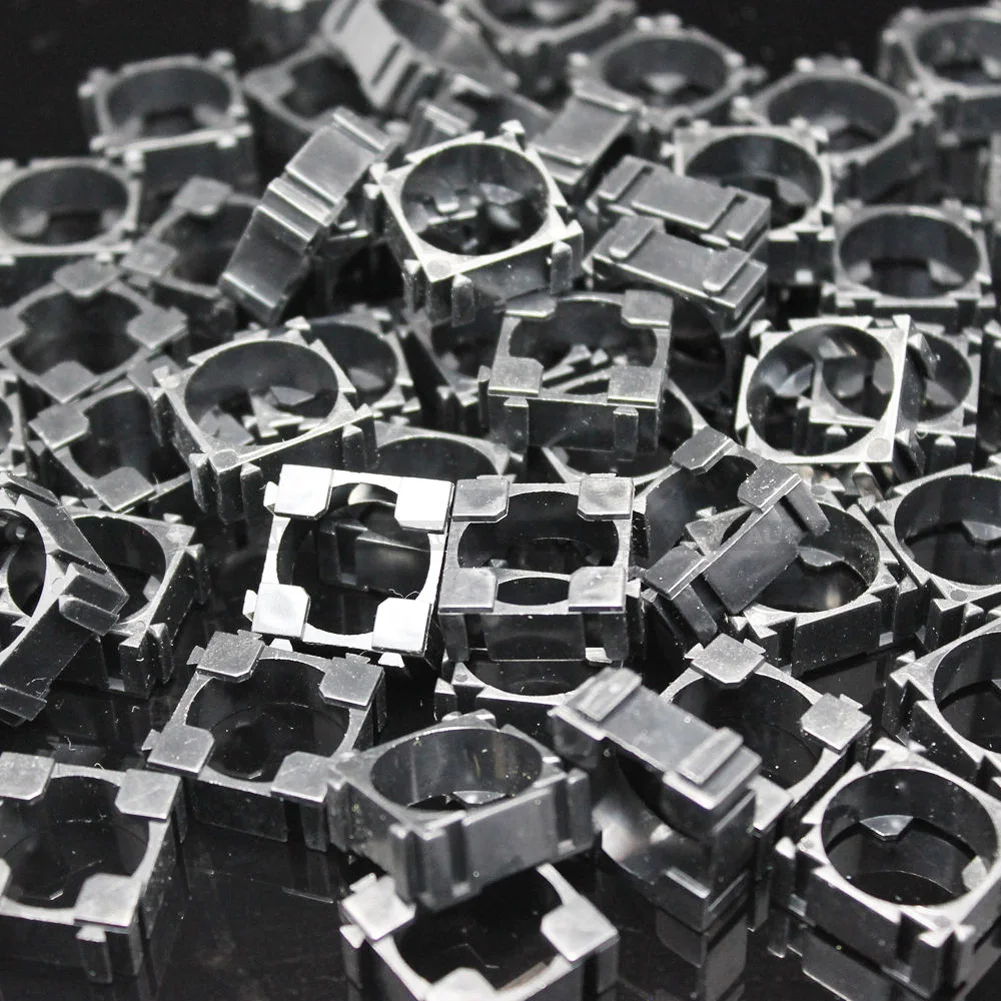 

18650 100pcs battery holder bracket Safety anti vibration holder Cylindrical bracket 18650 plastic case box