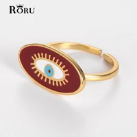 s925 100 trendy retro boho gothic devils eye open adjustable ring for women men couple anniversary wedding engagement gifts