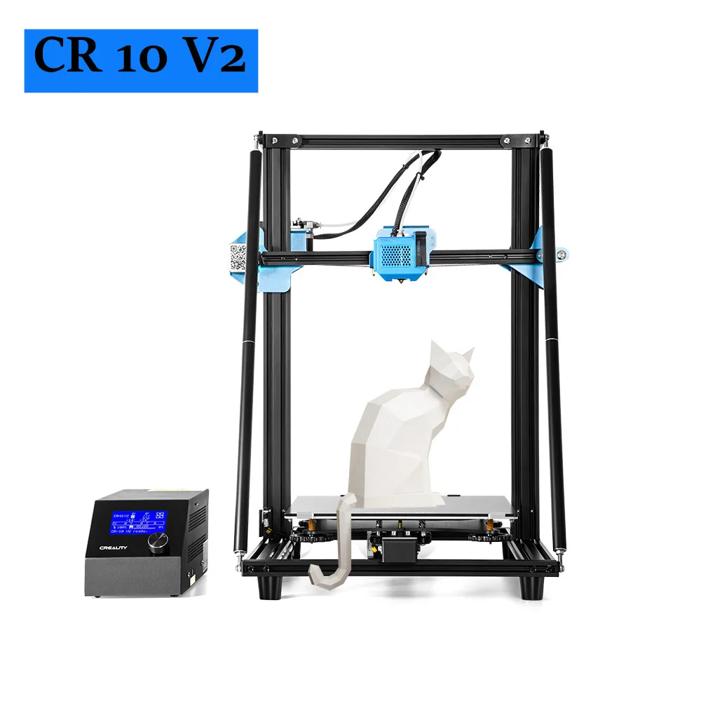 

Creality 3D CR-10 V2 3D Printer Kit V-shaped Profile 300*300*400mm Silent Motherboard Resume Print Filament Breakage Detection