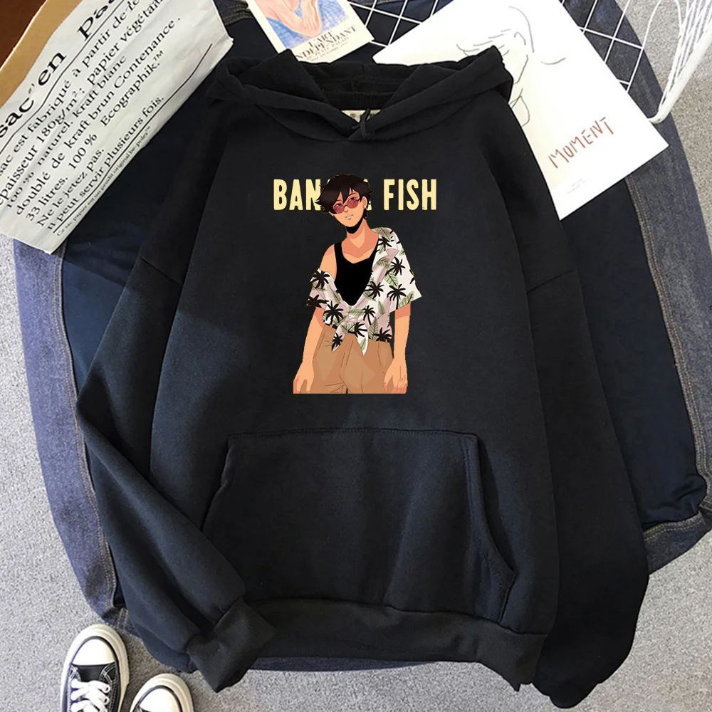 

Anime BANANA FISH Fashion Hoodie Pullover Print Cool Men Women Hoodies Tops Casual Pocket Long Sleeve Hooded Sweatshirts Tops