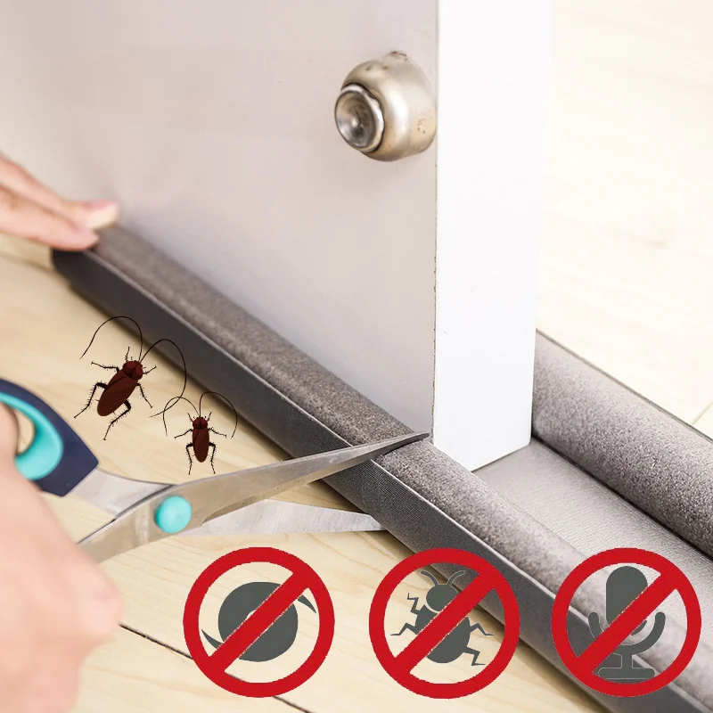 

New 95cm Door Bottom Sealing Strip Under Door Draft Stopper Home Dorm Bedroom Sound Proof Noise Reduction Door EPE Draft Stopper