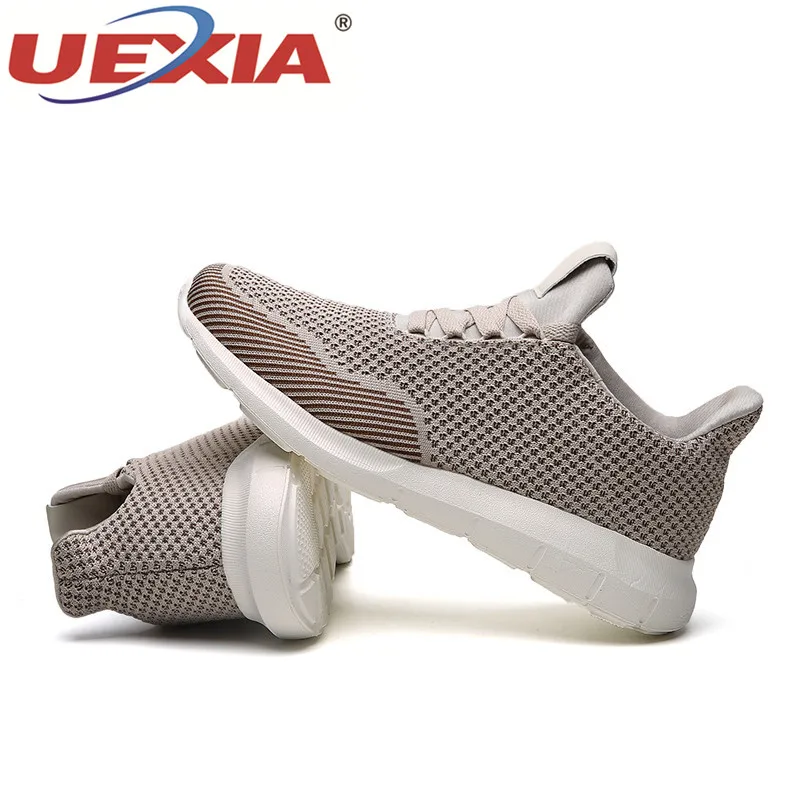 UEXIA Outdoor Fashion Men Casual Shoes Light Mesh Flats Trainers Sneakers Water Breathable Comfortable Walking Zapatos Hombre | Обувь