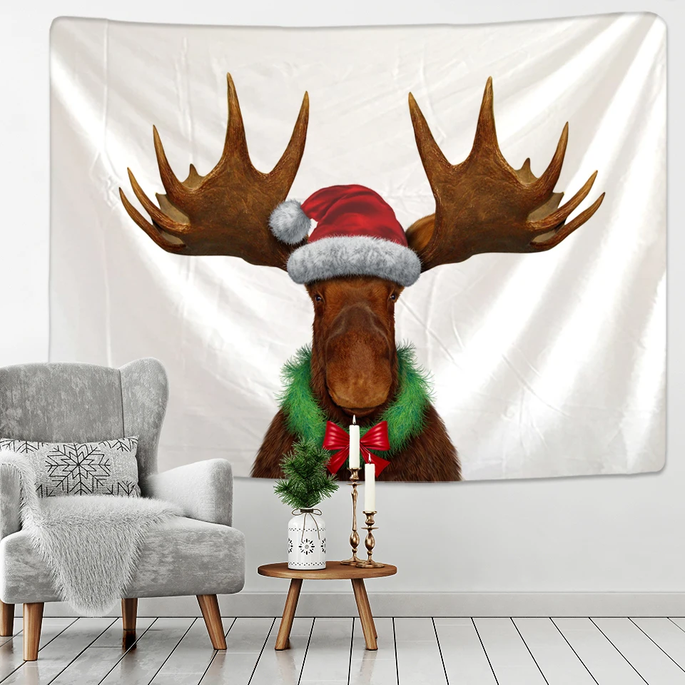 Счастливый Рождество фантазия гобелен со сценой для домашнего декора