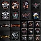 Патчи с вышивкой в стиле панк, крылья ангела, Орел, Череп, для глажки, байкерские мотоциклетные патчи с вышивкой для одежды