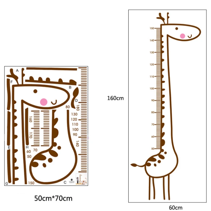 Жираф животное стикер для стены мультфильм детская комната спальня наклейка